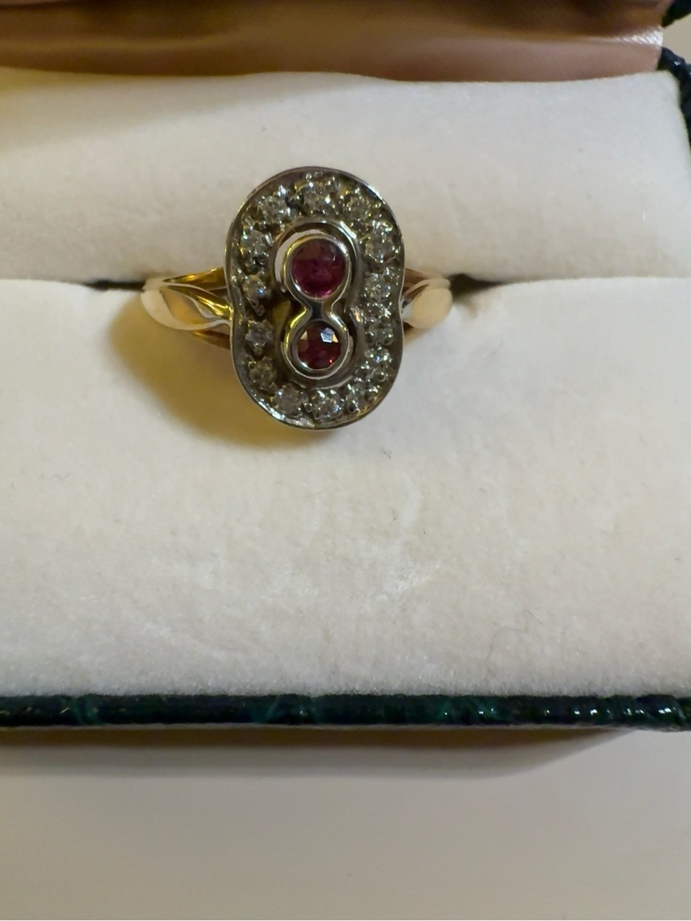 Elegant 14K Ruby & Diamond Estate Ring